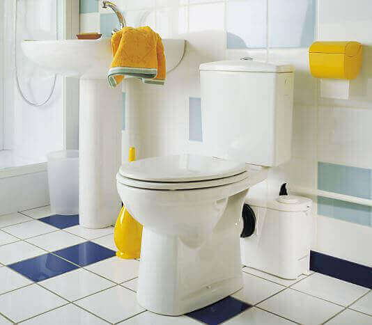 Photo dun WC broyeur ou Sanibroyeur